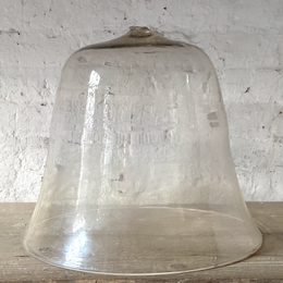 Large 19th-century French Glass Cloche de Melon (LG-10)