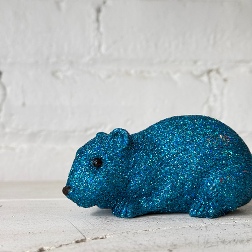 Teal Glitter Mouse
