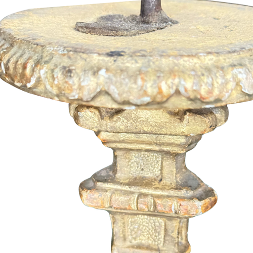 Pair of Early 18th-century Austrian Gilt Candlesticks