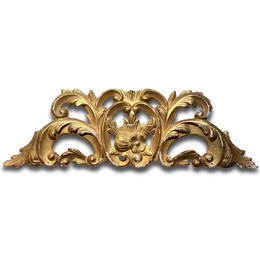 19th-century Italian Gilt Over Door Architectural Element