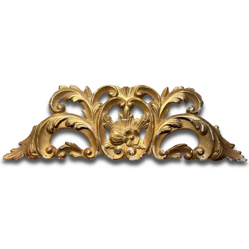 19th-century Italian Gilt Over Door Architectural Element