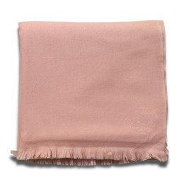 Noble Fibre Cashmere Travel Shawl in White Sand