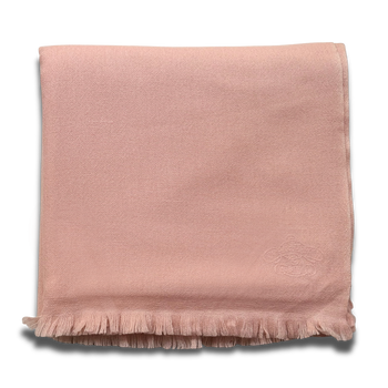 Noble Fibre Cashmere Travel Shawl in White Sand