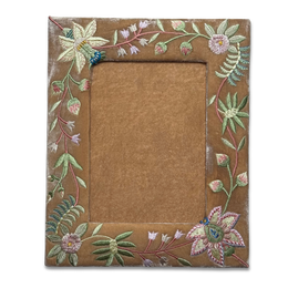 Madame Bovary Silk Velvet Tabletop Frame in Taupe (#10)