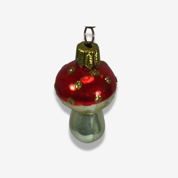 Mini Enamel Mushroom Ornament