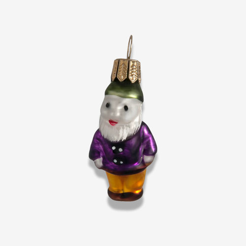 Mini Gnome in Purple Shirt Ornament