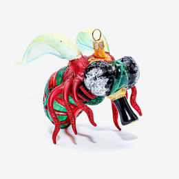 Red & Green Fly Ornament