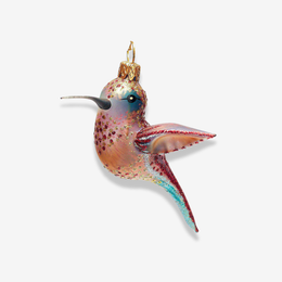Red & Grey Hummingbird Ornament