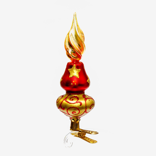 Red Candle Clip-on Ornament