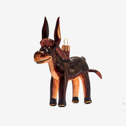 Brown Donkey Ornament