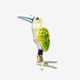 Clip-on Green Toucan Ornament