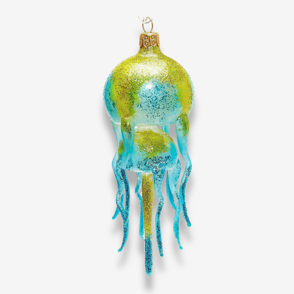Yellow & Blue Jelly Fish Ornament