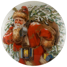 Santa with Tree (Merry Christmas) (Santa) Convex