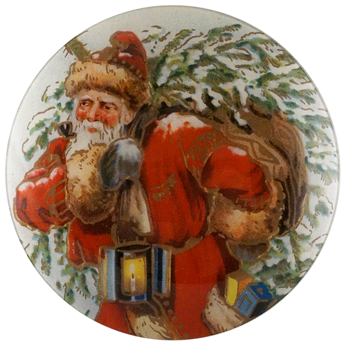 Santa with Tree (Merry Christmas) (Santa) Convex