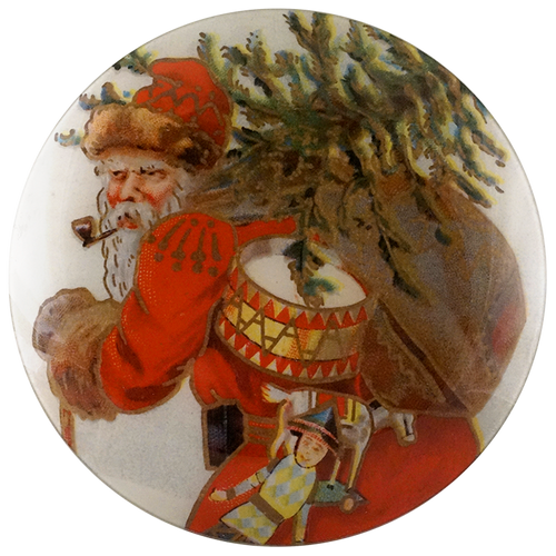 Santa With Tree (With Heartiest Christmas Greetings) (Santa) Convex