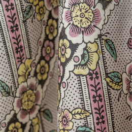1B Guirlandes de Fleurs Sepia Antoinette Poisson 5 Meter Linen Bolt