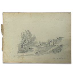 19th-century French Pencil Drawing by Alphonse Baril (#93)