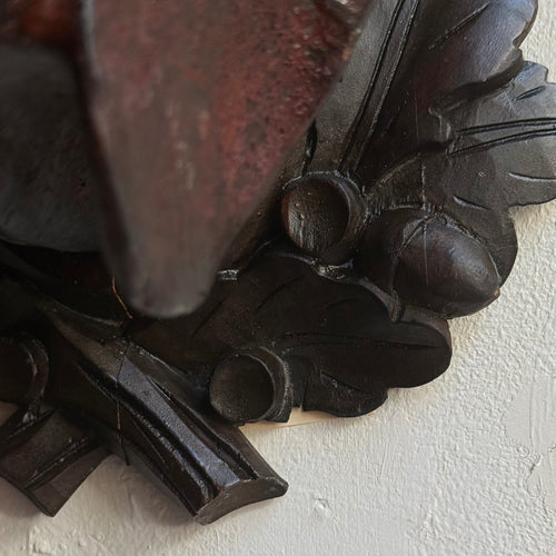 Black Forest Carved Dog Head (BFDG-503)