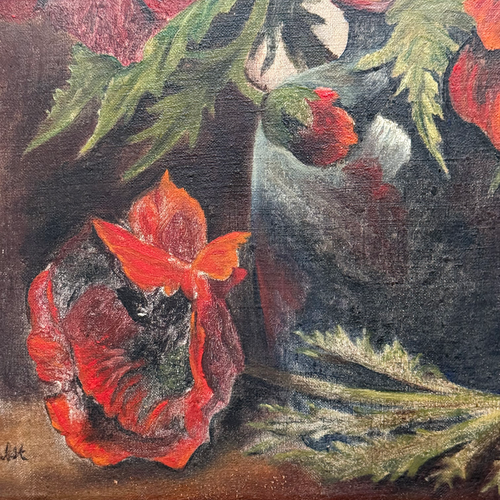 Mid 20th-century Dutch Floral Still Life Painting