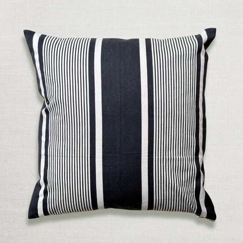 Custom 19th-century French Ticking Pillow (#3-06)