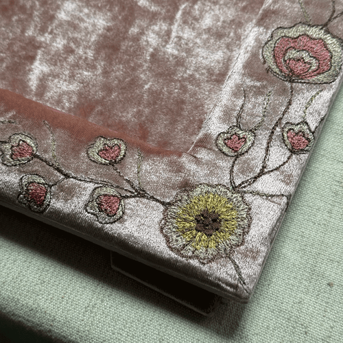 Sona Silk Velvet Tabletop Frame in Old Roase (#11)