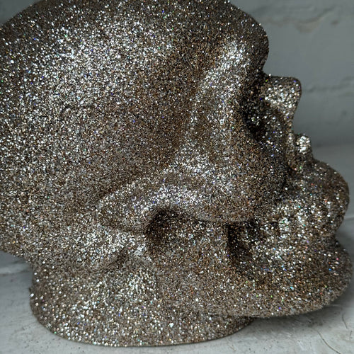 Ino Schaller Glitter Skull in Gold