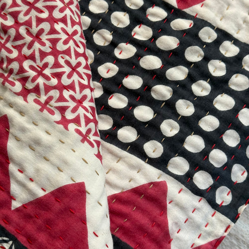 Vintage Sari Treble Bedcover (07-11)