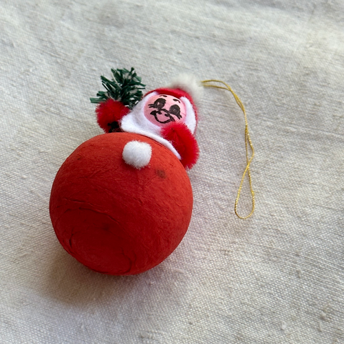Nostalgic Cotton Santa Ornament