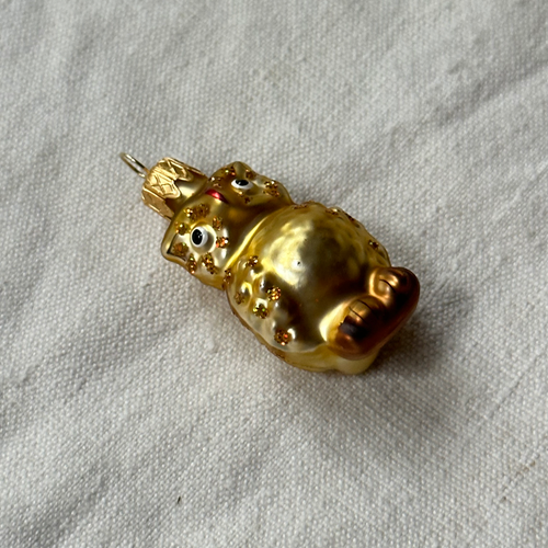 Nostalgic Mini Gold Owl Ornament