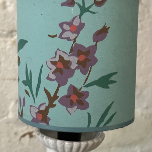 4.5" H Antique French Paper Custom Lampshade #2412