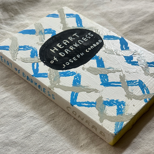 Leanne Shapton "Heart of Darkness" Painted Wooden Book