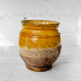 Small 19th-century French Ceramic Confit Pot (#2)