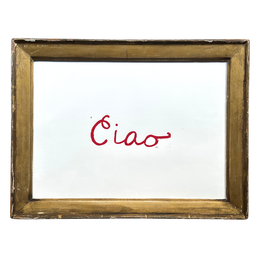 "Ciao" in a Vintage Frame