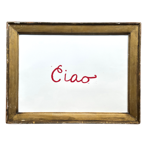"Ciao" in a Vintage Frame