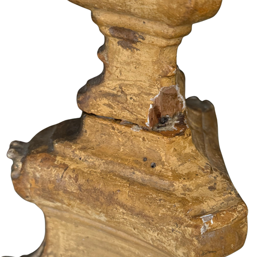 Pair of Early 18th-century Austrian Gilt Candlesticks