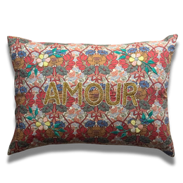 "Amour" Embroidered Cushion (CS-819)