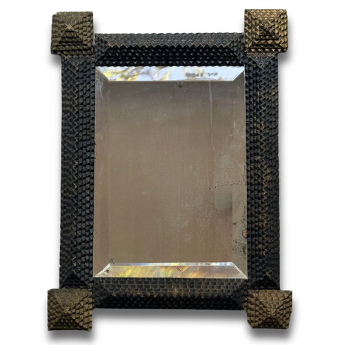 Early 20th-century Tramp Art Mirror