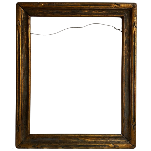 19.75" W x 24.25" H Antique 19th Century Gilt Frame #11