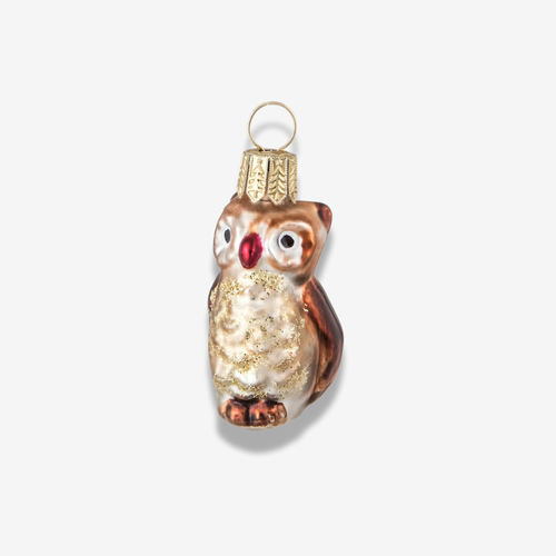 Mini Brown Owl Ornament
