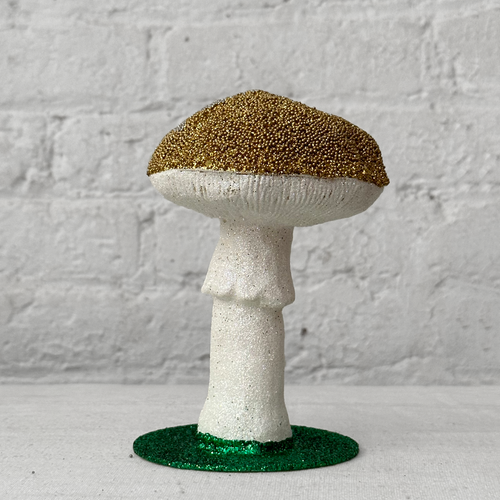 Single Gold Beaded Mushroom