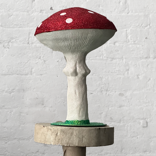 Red Glitter Mushroom