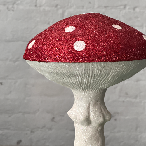 Red Glitter Mushroom