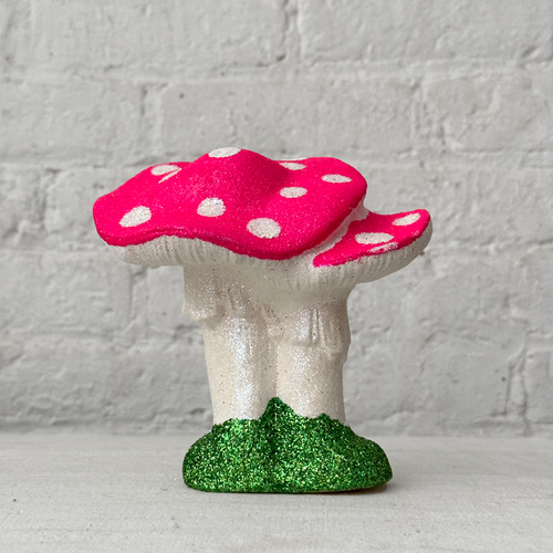 Glitter Mushroom Couple in Pink