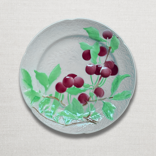 Set of 4 Early 20th Century French Fruit Plates