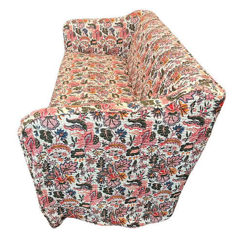 Custom John Derian x Jeanette Farrier "Une Perse" Cove Sofa Slipcover