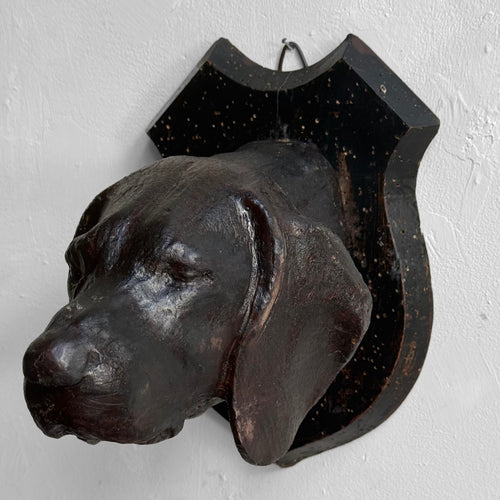 Black Forest Carved Dog Head (BFDG-504)