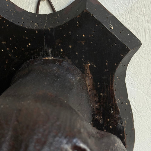 Black Forest Carved Dog Head (BFDG-504)