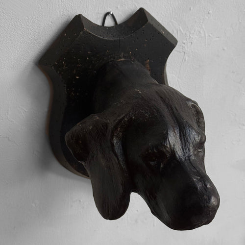 Black Forest Carved Dog Head (BFDG-504)