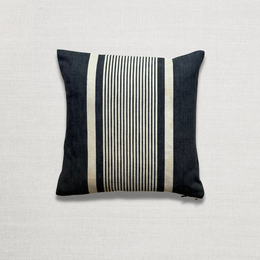 Custom 19th-century Small French Ticking Pillow (#37)