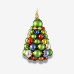 Multi-Color Glass Christmas Tree